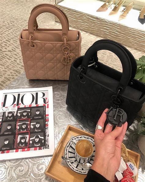 black matte lady dior bag.